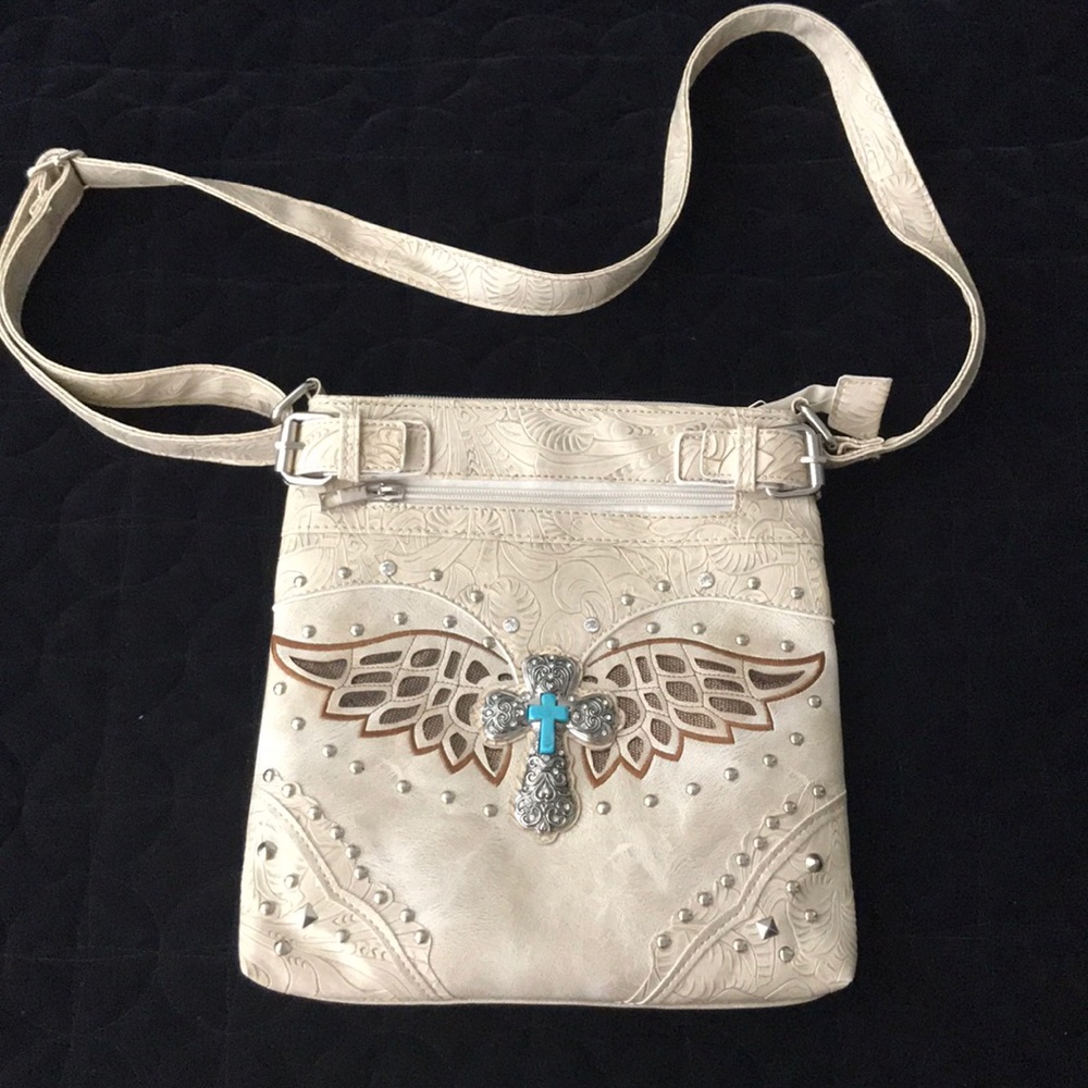 Leather cross body